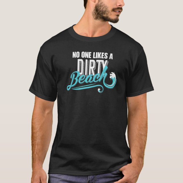 Camiseta A nadie le gusta una playa sucia premium (Anverso)