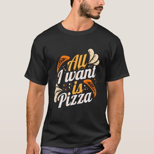 Camiseta A nice Peperoni, Tomato, Olives, Salami Pizza (Anverso)