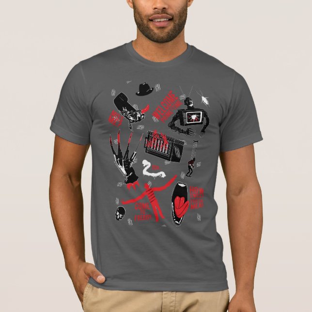 Camiseta A Nightmare on Elm Street | Freddy Krueger Talk (Anverso)