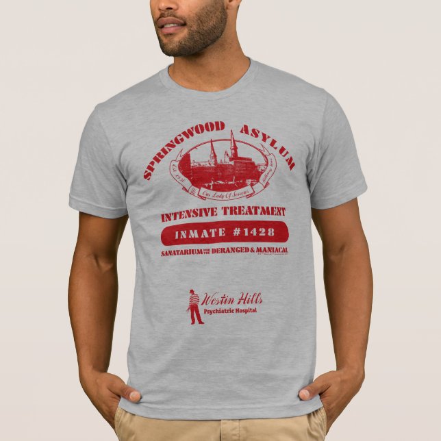 Camiseta A Nightmare on Elm Street | Springwood Asylum (Anverso)