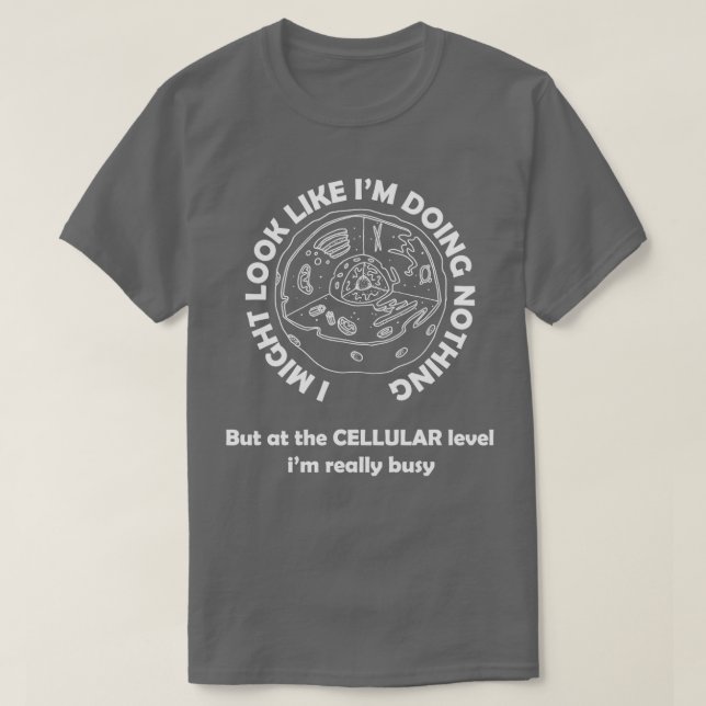Camiseta A nivel celular ix27m realmente ocupado (Diseño del anverso)