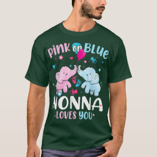 Camiseta A Nonna Rosa O Azul Le Aman Los Elefantes Género D