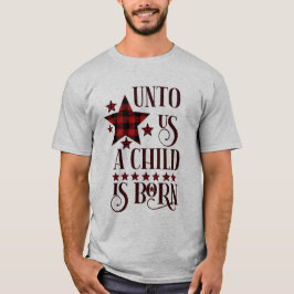 Camiseta A Nosotros Un Niño Nació Navidades Buffalo