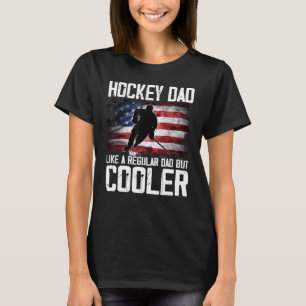 Camiseta A papá de hockey le gusta un papá común pero más f