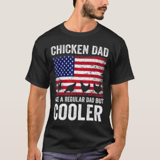 Camiseta A papá de pollo le gusta la bandera de Estados Uni