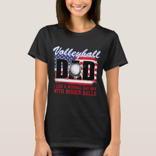 Camiseta A papá de voleibol le gusta el papá normal con bol