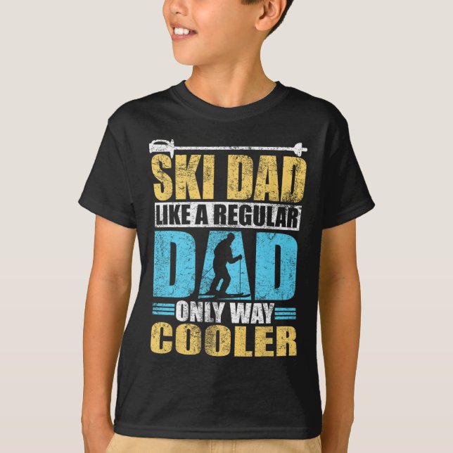 Camiseta A Papá Del Esquí Le Gusta Un Padre Refugio Sólo Qu (Anverso)