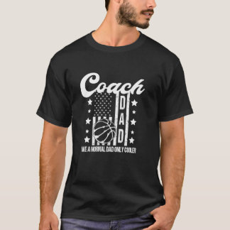 Camiseta A papá, entrenador de básquetbol, le gusta el enfr