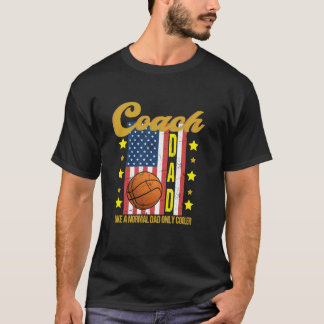 Camiseta A papá, entrenador de básquetbol, le gusta el enfr
