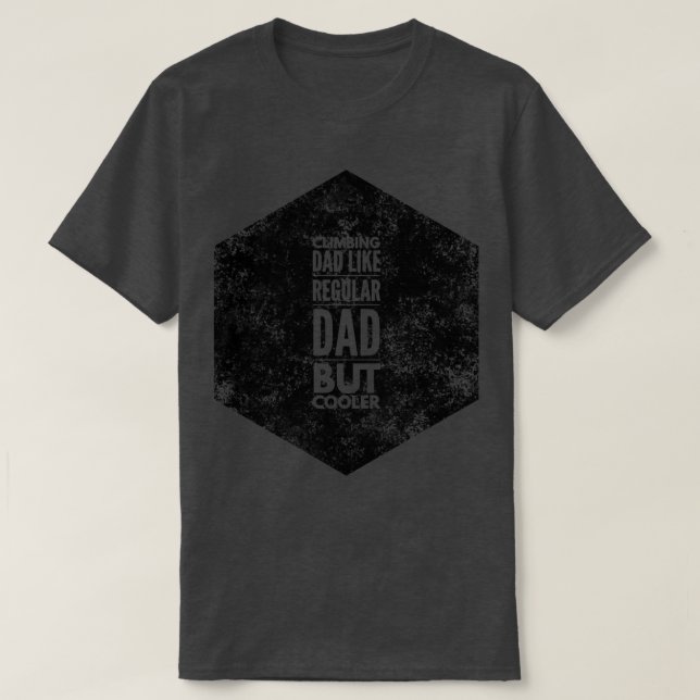Camiseta A papá escalando le gusta papá común pero más frío (Diseño del anverso)