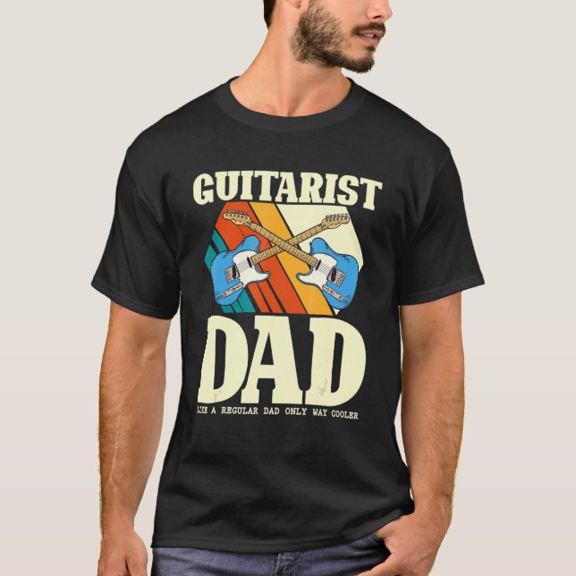 Camiseta A Papá Guitariano Le Gusta Un Padre Regular Sólo M (Anverso)