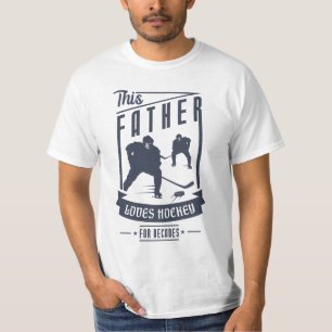 Camiseta A papá le encanta el hockey como regalo del día de