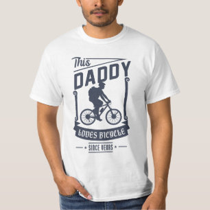 Camiseta A papá le encanta la bicicleta como regalo del día