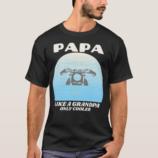 Camiseta A papá le gusta el personalizado del abuelo (Anverso)