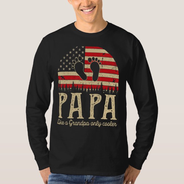 Camiseta A Papá Le Gusta Un Abuelo Sólo Hombres Fríos Decor (Anverso)