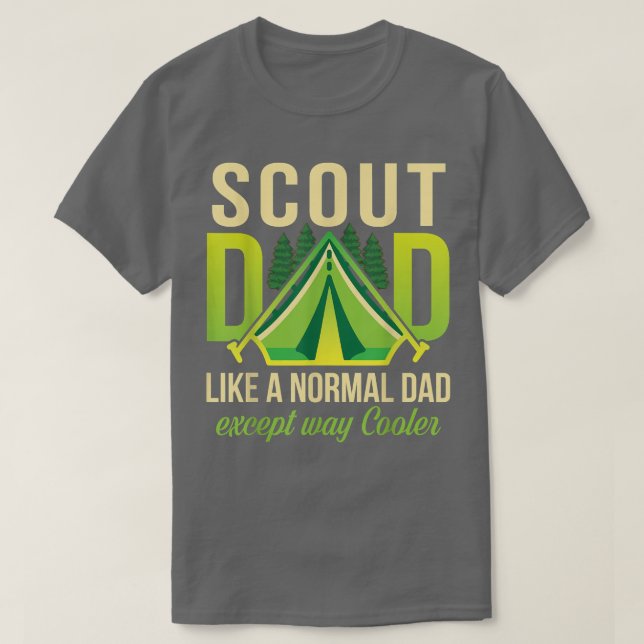 Camiseta A Papá Scout Le Gusta Un Papá Normal. (Diseño del anverso)