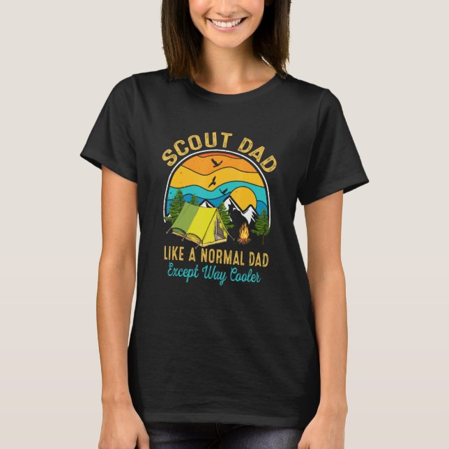 Camiseta A Papá Scout Le Gusta Un Papá Normal Excepto Un Ca (Anverso)
