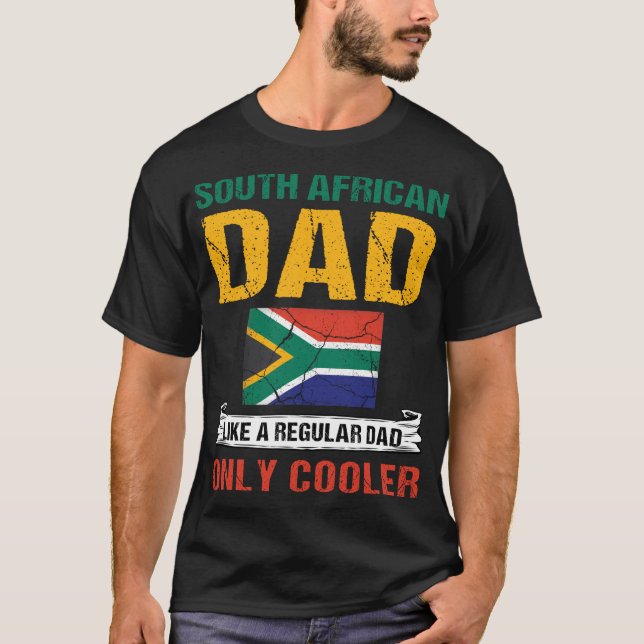 Camiseta A Papá Sudafricano Le Gusta Un Padre Regular Sólo  (Anverso)