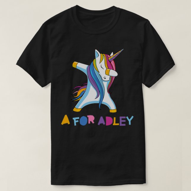 Camiseta a para adley (Diseño del anverso)