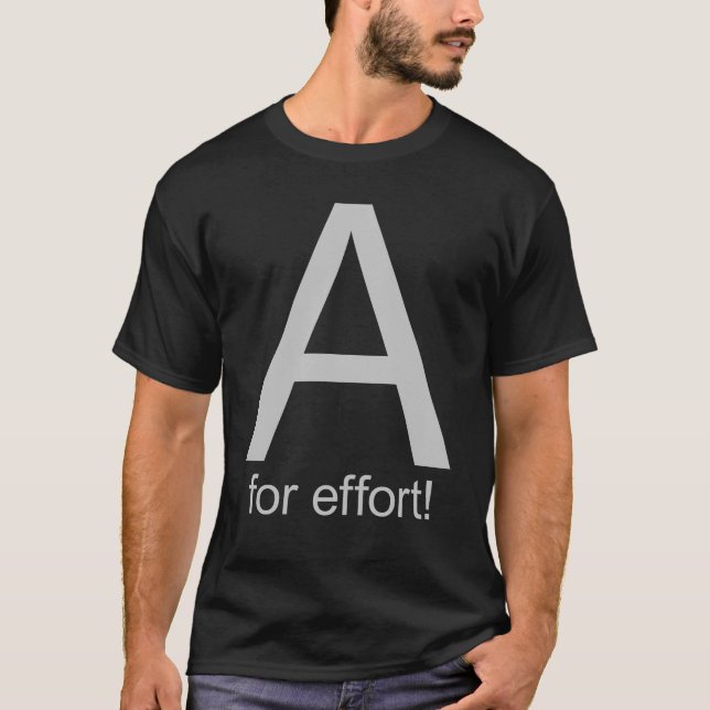 Camiseta A para esfuerzo (Anverso)