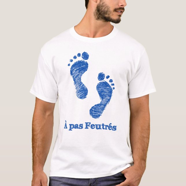 Camiseta À PAS FEUTRÉS - humour poétique et graphique (Anverso)