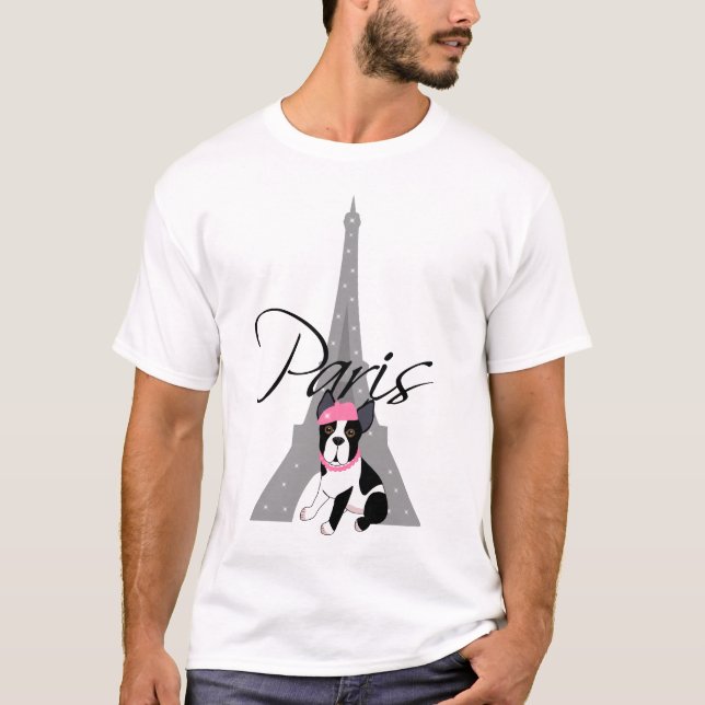 Camiseta À pequeno París del Le chien (Anverso)