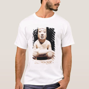Camiseta A piernas cruzadas figura que detiene a un bebé,