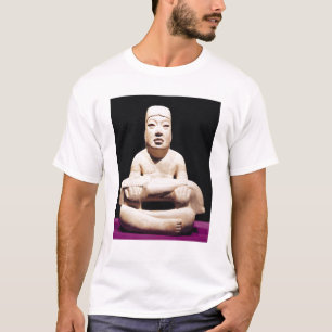 Camiseta A piernas cruzadas figura que detiene a un bebé,