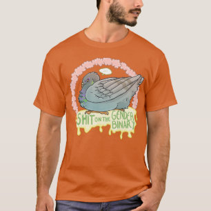 Camiseta A Pigeon no le gusta el binario de género