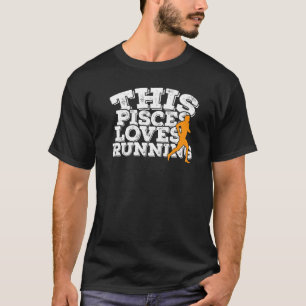 Camiseta A Pisces le encanta correr