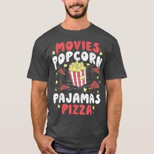 Camiseta A Popcorn le encanta ver la noche de la película