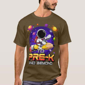 Camiseta A PreK Y Más Allá Del Astronauta De Vuelta A La Es