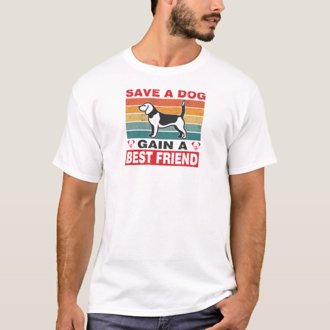 Camiseta A Present for Rescue Dog Lovers (Anverso)