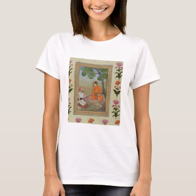Camiseta A prince in discussion with a religious man holdin (Anverso)