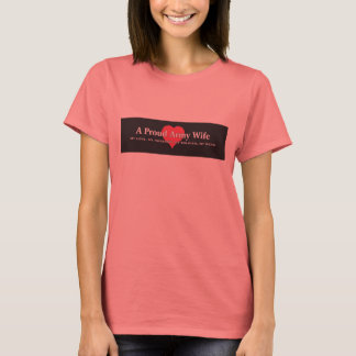 Camiseta A Proud Army Wife (Ringer Tee)