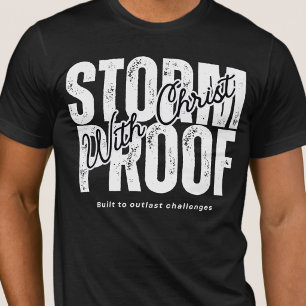 Camiseta A prueba de tormentas con Biblia Evangelio de Jesu
