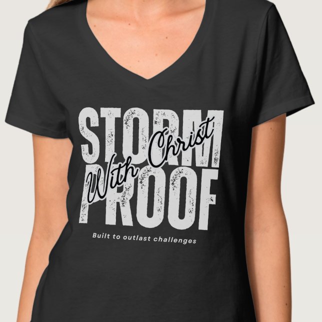 Camiseta A prueba de tormentas con Cristo Dios Espiritual C (Subido por el creador)
