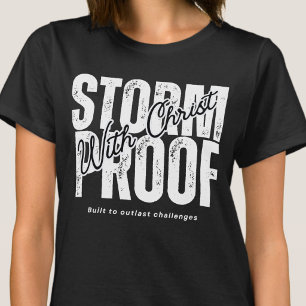 Camiseta A Prueba de Tormentas Con Cristo - Oración Creyent