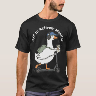 Camiseta A punto de supervisar activamente la prueba del ga