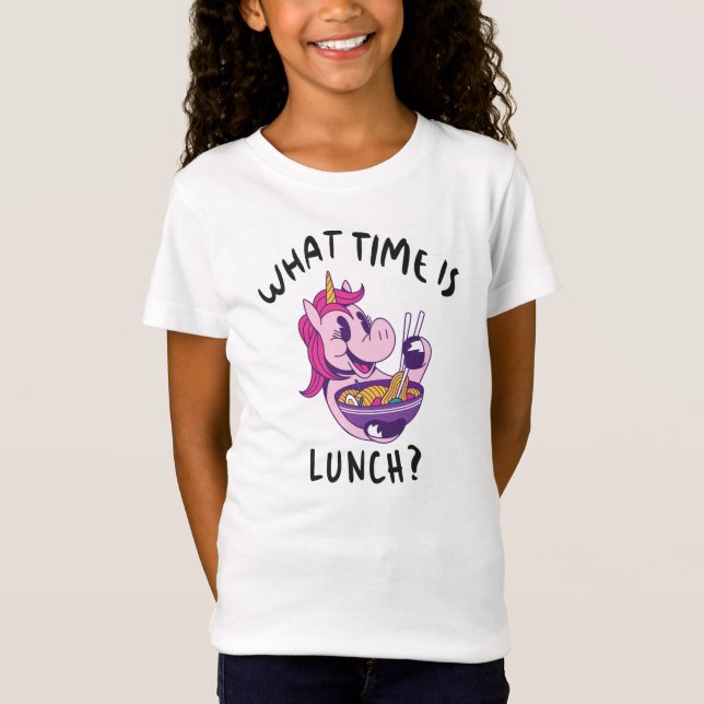 Camiseta ¿A qué hora es el almuerzo (Anverso)