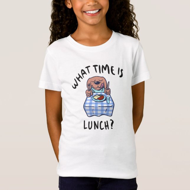 Camiseta ¿A qué hora es el almuerzo (Anverso)
