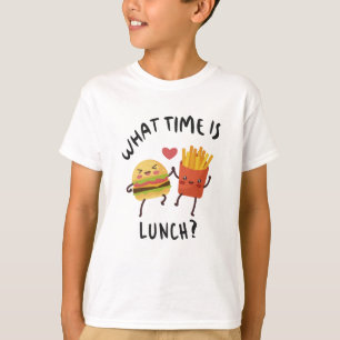 Camiseta ¿A qué hora es el almuerzo?