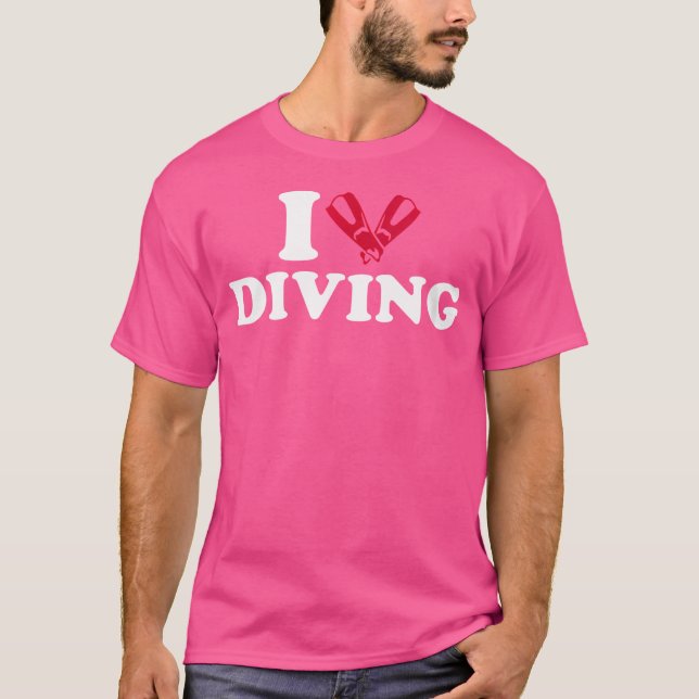 Camiseta A Quién Amo El Buceo (Anverso)