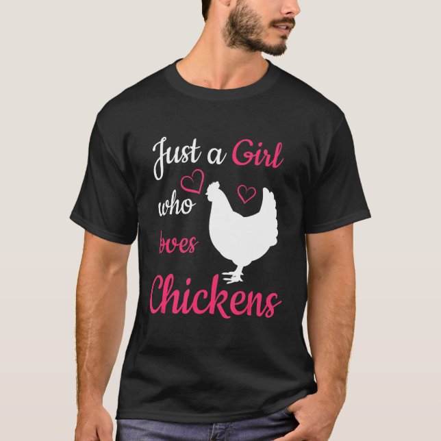 Camiseta A quién le gusta el pollo dulce animal (Anverso)