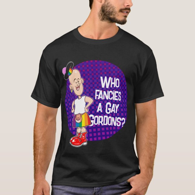 Camiseta ¿A quién le parece un Gay Gordon? (Anverso)