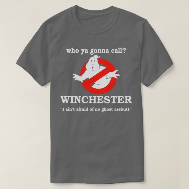 Camiseta A quién vas a llamar Winchester (Diseño del anverso)