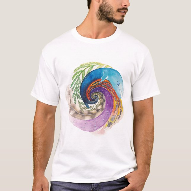 Camiseta A.R.T. Senses Swirl TShirt mujeres/hombres (Anverso)