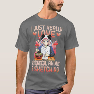 Camiseta A Ramen Merch Anime le encanta la animación japone