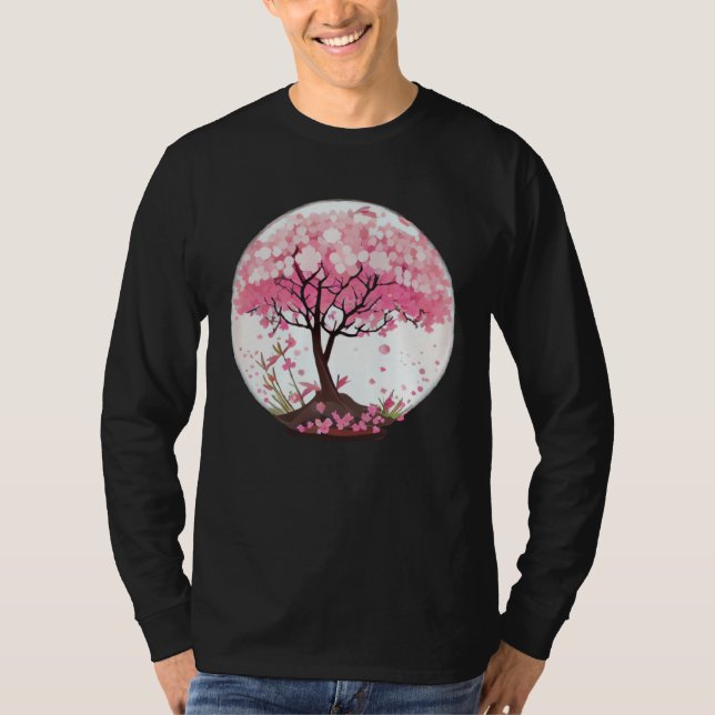 Camiseta A Refreshing and Enchanting Cherry Blossom Globe (Anverso)