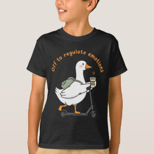 Camiseta A regular emociones ganso divertido salud mental